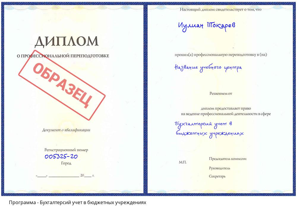 Бухгалтерсий учет в бюджетных учреждениях Усолье-Сибирское